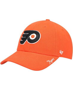 47 �u�����h ���f�B�[�X �A�N�Z�T���[ �X�q '47 Brand Women's Orange Philadelphia Flyers Teamiata Clean Up Adjustable Hat Orange �I�����W