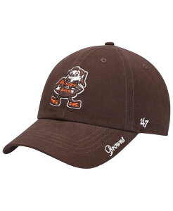 47 �u�����h ���f�B�[�X �A�N�Z�T���[ �X�q '47 Brand Women's '47 Brown Cleveland Browns Miata Clean Up Legacy Adjustable Hat Brown �u���E��