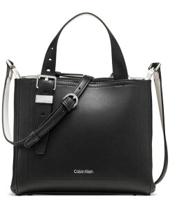 �J���o���N���C�� ���f�B�[�X �o�b�O Calvin Klein Lowen Triple Compartment Adjustable Crossbody Bag Blk Wht