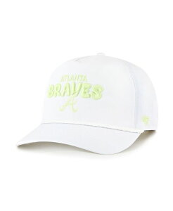 47 �u�����h ���f�B�[�X �A�N�Z�T���[ �X�q '47 Brand Women's White Atlanta Braves Bright Side Adjustable Hitchat White �z���C�g