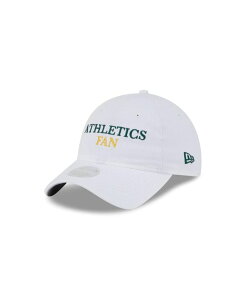 �j���[�G�� ���f�B�[�X �A�N�Z�T���[ �X�q New Era Women's White Athletics Team Fan 9TWENTY Adjustable Hat White �z���C�g
