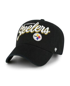 47 �u�����h ���f�B�[�X �A�N�Z�T���[ �X�q T�V���c '47 Brand Women's Black Pittsburgh Steelers Ariana Clean Up Adjustable Hat Black �u���b�N