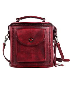 �I�[���h�g�����h ���f�B�[�X �o�b�O ���U�[ OLD TREND Isla Leather Crossbody Bag Burgundy �o�[�K���f�B