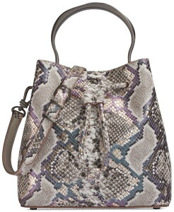 �_�i �L������ �j���[���[�N ���f�B�[�X �o�b�O Donna Karanew York Lawrence Python Top Handle Bucket Python