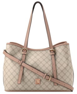�i�C���E�F�X�g ���f�B�[�X �o�b�O �~�j Nine West Anders Carryall Mini Satchel Bag Beige Logo/Blushing �x�[�W��