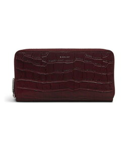 ���h���[ �����h�� ���f�B�[�X �A�N�Z�T���[ ���z ���[�X Radley London Dukes Place Faux Croc Zip Around Wallet Dark Cherry