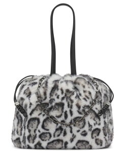 �_�i �L������ �j���[���[�N ���f�B�[�X �o�b�O DKNY Halle Large Drawstring Tote Bag Snow Leopard �A�j�}��