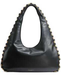 �_�i �L������ �j���[���[�N ���f�B�[�X �o�b�O ���U�[ Donna Karanew York Batiste Triple Compartment Leather Shoulder Bag Black/gold �u���b�N