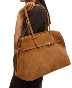 ���h���[ �����h�� ���f�B�[�X �o�b�O �X�G�[�h Radley London The Christina Large Suede Zip Top Shoulder Bag Toffee