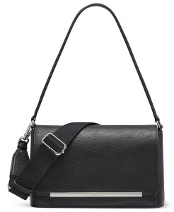 �J���o���N���C�� ���f�B�[�X �o�b�O Calvin Klein Alia Magnetic Snap Shoulder Bag Black/Silver �u���b�N