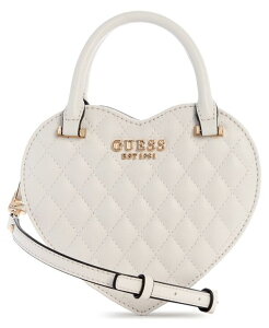 �Q�X ���f�B�[�X �o�b�O �~�j GUESS Atabey Mini Heart Crossbody Bag Off White �I�t�z���C�g