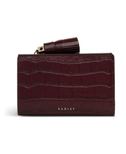 ���h���[ �����h�� ���f�B�[�X �A�N�Z�T���[ ���z Radley Londonoble Alley Faux Croc Bifold Wallet Dark Cherry