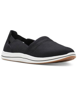 �N���[�N�X ���f�B�[�X �V���[�Y �X�j�[�J�[ Clarks Women's Cloudsteppers Breeze Step II Slip On Sneakers Black �u���b�N