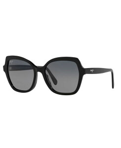 �}�E�C�W�� �����Y �A�N�Z�T���[ �T���O���X�E�A�C�E�F�A Maui Jim Women's Polarized Sunglasses Mamane Mj000739 Black Shiny �u���b�N