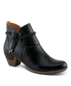 �p�g���V�A ���f�B�[�X �V���[�Y �u�[�c�E���C���u�[�c �A���N�� ���[�X �q�[�� Patrizia Women �f stacked Heel Decorative Lace Detail Ankle Booties Black �u���b�N