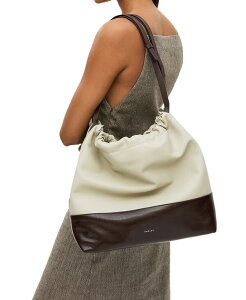 ���h���[ �����h�� ���f�B�[�X �o�b�O ���U�[ Radley London The Portobello Large Leather Drawstring Shoulder Bag Snow