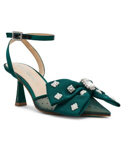 �x�b�c�B�W�����\�� ���f�B�[�X �V���[�Y �p���v�X �q�[�� Betsey Johnson Women's Mark Bow Stiletto Heel Pumps Emerald �G�������h