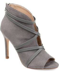 �W�����l �R���N�V���� ���f�B�[�X �V���[�Y �u�[�c�E���C���u�[�c Journee Collection Women'samara Peep Toe Stiletto Dress Booties Gray �O���[