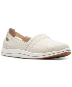 �N���[�N�X ���f�B�[�X �V���[�Y �X�j�[�J�[ Clarks Women's Cloudsteppers Breeze Step II Slip On Sneakers Natural Interest