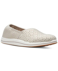 �N���[�N�X ���f�B�[�X �V���[�Y �X���b�|���E���[�t�@�[ Clarks Women's Cloudsteppers Breezemily Perforated Loafer Flats Lightaupe �g�[�v
