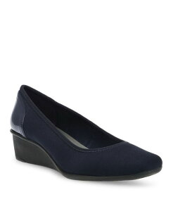 �A���N���C�� ���f�B�[�X �V���[�Y �p���v�X Anne Klein Women's Wisher Flexible Sport Wedge Pumps Navy �l�C�r�[