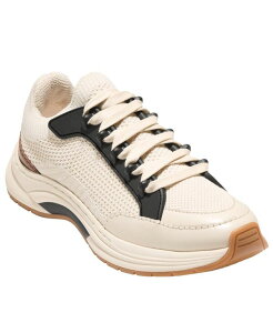 �R�[���n�[�� ���f�B�[�X �V���[�Y �X�j�[�J�[ �j�b�g Cole Haan Women's GrandPr Eleeana Knit Running Sneakers Birch Knit Dark Cuoio