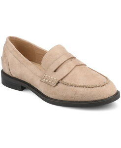 �W�����l �R���N�V���� ���f�B�[�X �V���[�Y �p���v�X ���[�t�@�[ �q�[�� Journee Collection Journee Womens Brooks Round Toe Block Heel Comfort Penny Loafer Taupe �g�[�v