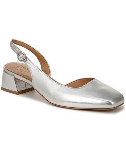 �i�`�����C�U�[ ���f�B�[�X �V���[�Y �p���v�X �q�[�� Naturalizer Women's Jayla Mid-Heel Square Toe Slingback Pumpsilver Leather �V���o�[