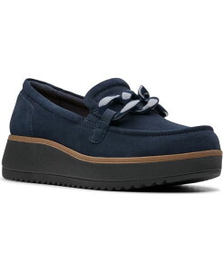 �N���[�N�X ���f�B�[�X �V���[�Y �p���v�X ���[�t�@�[ �q�[�� Clarks Collection Zylah May Low-Heeloafers Navy Suede �l�C�r�[