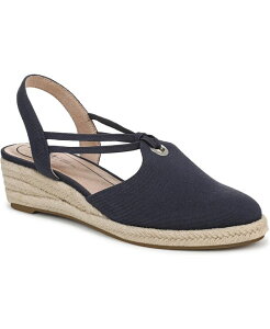 ���C�t�X�g���C�h ���f�B�[�X �V���[�Y �p���v�X LifeStride Women's Kennedy Closed Almond Toe Wedgespadrilles Lux Navy Canvas �l�C�r�[
