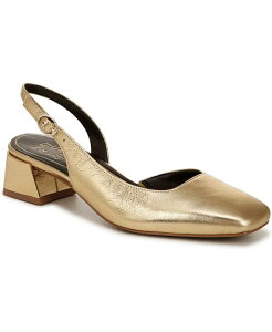 �i�`�����C�U�[ ���f�B�[�X �V���[�Y �p���v�X �q�[�� Naturalizer Women's Jayla Mid-Heel Square Toe Slingback Pumps Dark Gold Leather �S�[���h
