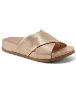 ���b�N�|�[�g ���f�B�[�X �V���[�Y �T���_�� Rockport Women's Leia Open Toe Casual Flat Sandals Gold Leather �S�[���h