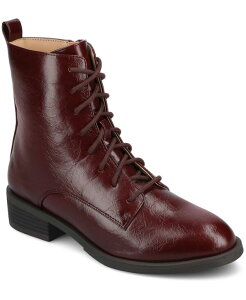 �W�����l �R���N�V���� ���f�B�[�X �V���[�Y �u�[�c�E���C���u�[�c ���[�X �q�[�� Journee Collection Women's Vienna Lace Up Stacked Heel Booties Oxblood �I�b�N�X�u���b�h