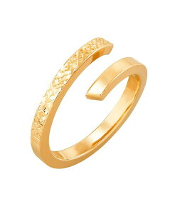 �C�^���A�� �S�[���h ���f�B�[�X �A�N�Z�T���[ �����O Italian Gold Polishediamond Cut Bypass Ring in 10K Yellow Gold �C�G���[