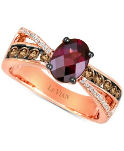 �� ���@�� ���f�B�[�X �A�N�Z�T���[ �����O Le Vian Raspberry Rhodolite (1-1/3 ct.w.) & Diamond (1/2 ct.w.) Ring in 14k Rose Rhodolite �S�[���h