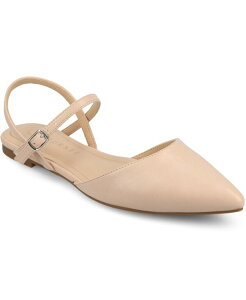 �W�����l �R���N�V���� ���f�B�[�X �V���[�Y �p���v�X Journee Collection Women's Martine Strappy Pointed Toe Flats Blush �u���b�V��