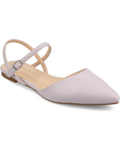 �W�����l �R���N�V���� ���f�B�[�X �V���[�Y �p���v�X Journee Collection Women's Martine Strappy Pointed Toe Flats Lilac ���C���b�N