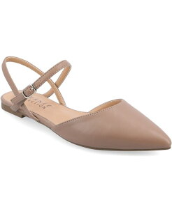 �W�����l �R���N�V���� ���f�B�[�X �V���[�Y �p���v�X Journee Collection Women's Martine Strappy Pointed Toe Flats Rosewood