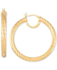 �V���� �A�C �X�~�X ���f�B�[�X �A�N�Z�T���[ �s�A�X�E�C�������O Simone I. Smith Rope Hoop Earrings in 18k Yellow Gold Over Sterling Silver (45mm) Gold Over Silver �S�[���h