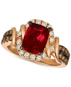 �� ���@�� ���f�B�[�X �A�N�Z�T���[ �����O Le Vian Chocolate & Nude Raspberry Rhodolite (1-9/10 ct.w.) & Diamond (5/8 ct.w.) Ring in 14k Rose Garnet �`���R���[�g