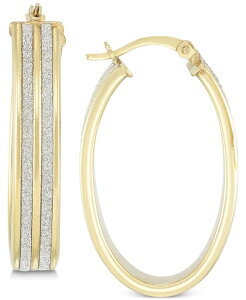 �V���� �A�C �X�~�X ���f�B�[�X �A�N�Z�T���[ �s�A�X�E�C�������O Simone I. Smith Glitter Hoop Earrings in 18k Yellow Gold Over Sterling Silver or Sterlingold Over Silver �S�[���h