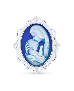 �u�����O ���f�B�[�X �A�N�Z�T���[ Bling Jewelry Classic Blue White Cameo Silvering for Mom - Victorian Lady Design Silver blue �u���[