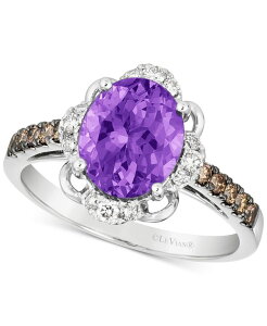 �� ���@�� ���f�B�[�X �A�N�Z�T���[ �����O Le Vian Amethyst (3 ct.w.) & Diamond (3/8 ct.w.) Ring in 14k White Gold (Also Topaz & Citrine) Amethyst �z���C�g
