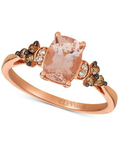 �� ���@�� ���f�B�[�X �A�N�Z�T���[ �����O Le Vian Morganite (1-1/20 ct.w.) & Diamond (1/5 ct.w.) Ring in 14k Rose Gold (Also Zircon or Sea Blue Aquamarine ) Morganite �u���[