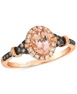 �� ���@�� ���f�B�[�X �A�N�Z�T���[ �����O Le Vian Morganite (1/2 ct.w.) & Diamond (1/6 ct.w.) Statement Ring in 14k Rose Gold �S�[���h