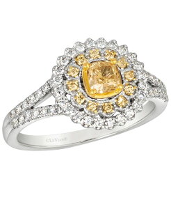 �� ���@�� ���f�B�[�X �A�N�Z�T���[ �����O Le Vian Diamond Ring (3/4 ct.w.) in 14k Two-Tone Vanilland Honey Two Toned Gold �S�[���h