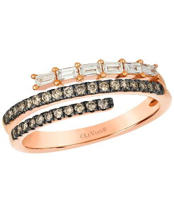 �� ���@�� ���f�B�[�X �A�N�Z�T���[ �����O Le Vian Vanilla Diamond (0.19 ct.w.) and Chocolate Diamond (0.23 ct.w.) Ring in 14k Strawberry Rose Gold �S�[���h