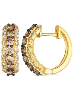 �� ���@�� ���f�B�[�X �A�N�Z�T���[ �s�A�X�E�C�������O Le Vianude Diamond (0.38 ct.w.) and Chocolate Diamond (0.97 ct.w.) Earrings in 14k Honeyellow Gold �C�G���[