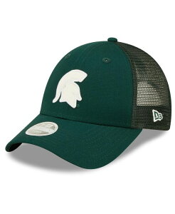 �j���[�G�� ���f�B�[�X �A�N�Z�T���[ �X�q ���S New Era Women's Green Michigan State Spartans 9FORTY Logo Spark Trucker Snapback Hat Green �O���[��