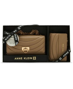 �A���N���C�� ���f�B�[�X �A�N�Z�T���[ ���z Anne Klein 2 Piece Flap Crossbody bag and Bifold Wallet Gift Set Beige �x�[�W��